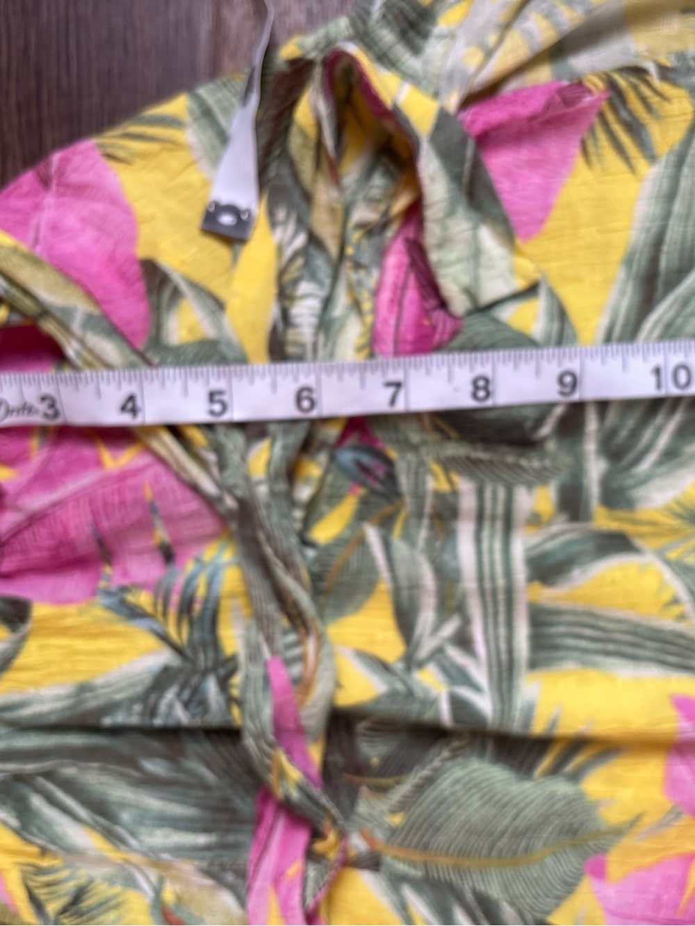 Cynthia Rowley Tropical Wrap Skort Shorts Medium 100% Rayon - Picture 8 of 10
